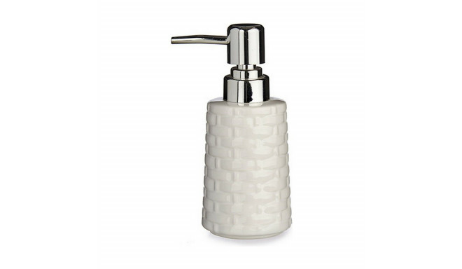 Ziepju dozators Berilo J912-A-BLANCO Balts Sudrabains Keramika 150 ml (6 gb.)