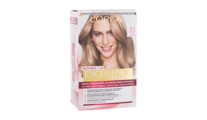 L'Oréal Paris Excellence Creme Triple Protection (48ml) (8,1 Natural Ash Blonde)