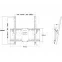 Multibrackets MB-4012 Настенный с наклоном ТВ кронштейн до 32"-55"/ 75kg