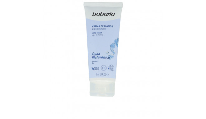 BABARIA HYALURONIC ACID crema manos ultrahidratante 75 ml