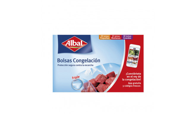 ALBAL BOLSAS CONGELACION 3 TAMAÑOS triple capa 45 u