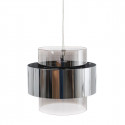 Ceiling Light 28 x 28 x 120 cm Crystal Metal Silver