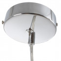 Ceiling Light 28 x 28 x 120 cm Crystal Metal Silver