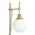 Floor Lamp 24 x 17 x 160 cm Crystal Golden Metal