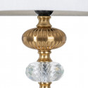 Desk lamp 30 x 30 x 52 cm Synthetic Fabric Golden Metal