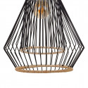 Ceiling Light 28 x 28 x 36 cm Metal White Rattan