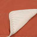 Bedspread (quilt) 230 x 280 cm Beige Dark Red