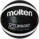 Basketball B7D3500,  synth. Leather, outdoor, black/silver (Shiny optic), TM Molten