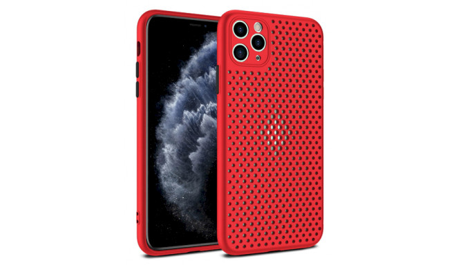 Fusion Breathe kaitseümbris silikoonist ümbris jaoks Apple iPhone 12 Mini punane