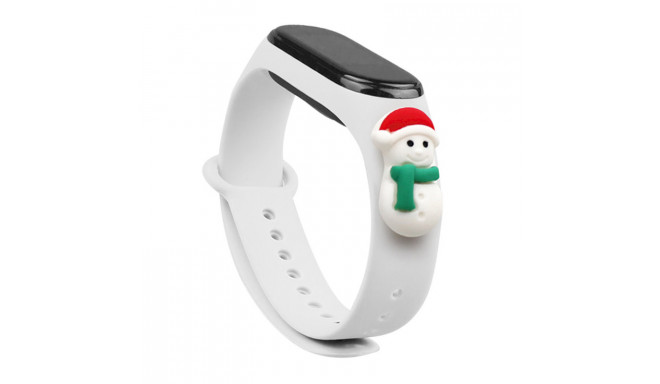 Valge Fusion Xmas Snowman 1 Xiaomi Mi Band 5 | Mi Band 6 jaoks