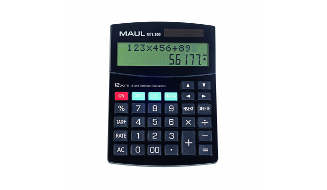 Kalkulaator MAUL 800, 12-kohaline ekraan, 2 rida