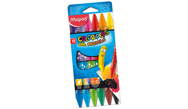 Õlipastellid Color Peps 12värvi, Maped