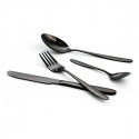Cutlery set Quid Celebrant Metal 24 Pieces (Black)