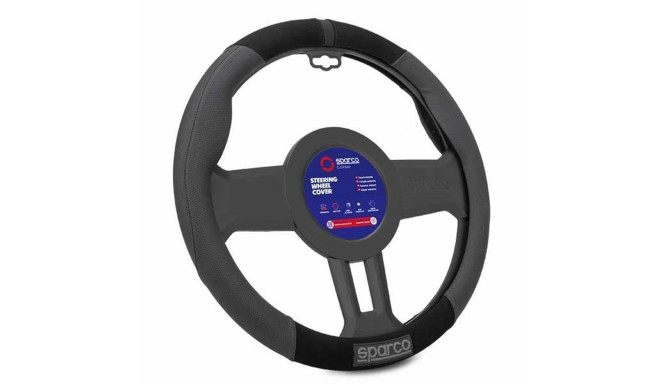 Оплетка руля Sparco SPCS130BK Чёрный Ø 38 cm