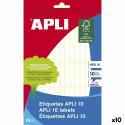 Self adhesive labels Apli White 10 Sheets (10Units)