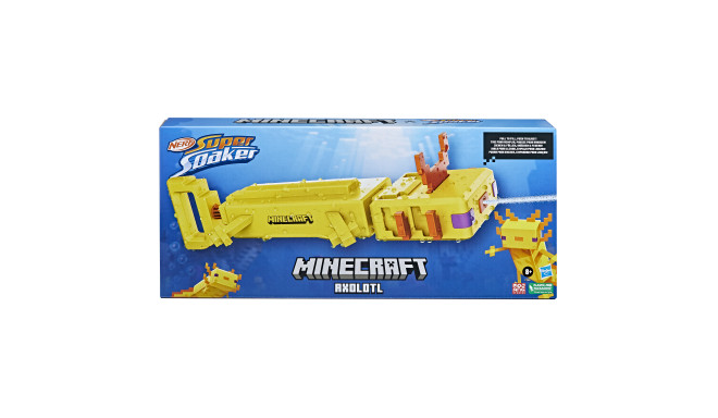 NERF SUPER SOAKER Minecraft Ūdens rotaļu ierocis Axolotl