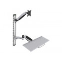 DIGITUS monitor and keyboards wall mounting up to 27Inch gas spring mount max. 8KG VESA 75x75mm 100x