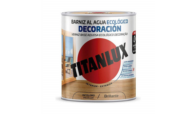 Лак на водной основе Titanlux m20100014 Экологично 250 ml Бесцветный