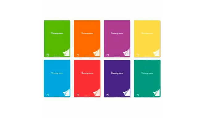 Notebook Pacsa 5 mm Printed grid Multicolour A4 48 Sheets (6 Pieces)