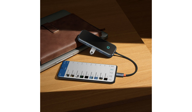 Baseus AcmeJoy 6-Port HUB Docking Station (USB-C to USB-C PD & Data | 2xUSB3.0 | USB2.0 | HDMI | RJ4
