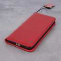 Genuine Leather Smart Pro case for Samsung Galaxy S21 FE maroon