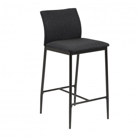 Baaritool DEMINA 41x48,5xH90cm, tumehall, materjal: 100% polüesterkangas, metall