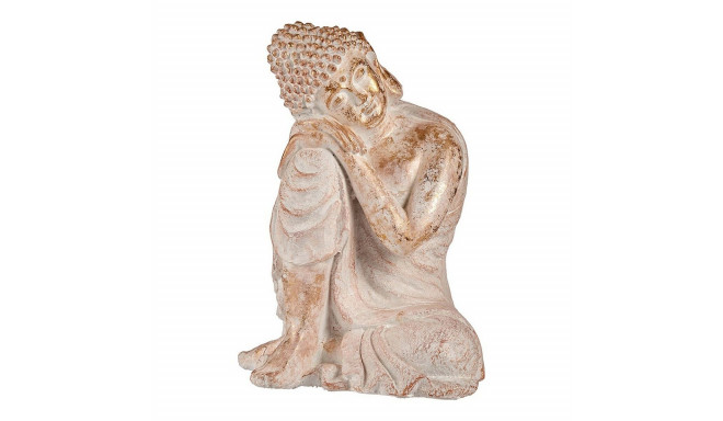 Decorative Garden Figure Ibergarden CC20445 CC20445 White Golden Polyresin 35,5 x 54,5 x 42 cm Buddh