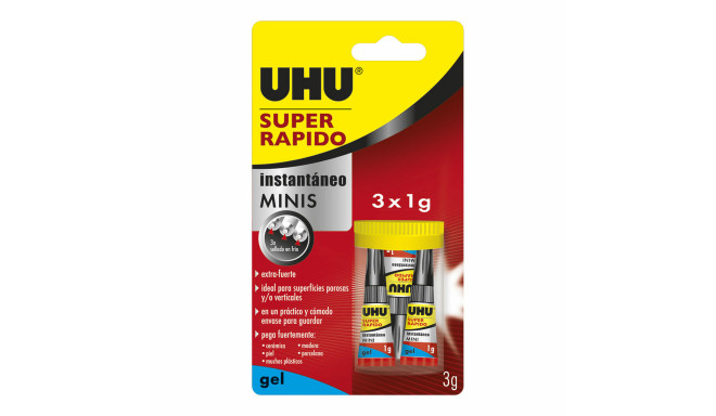 Instant Adhesive UHU 36527 Minis 3 Units (1 g)