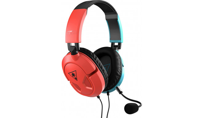 Turtle Beach kõrvaklapid + mikrofon Recon 50, punane/sinine