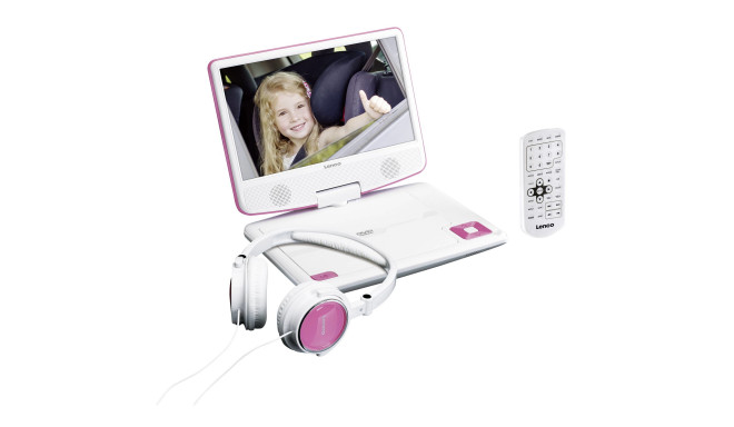 Lenco DVD-player DVP-910, pink