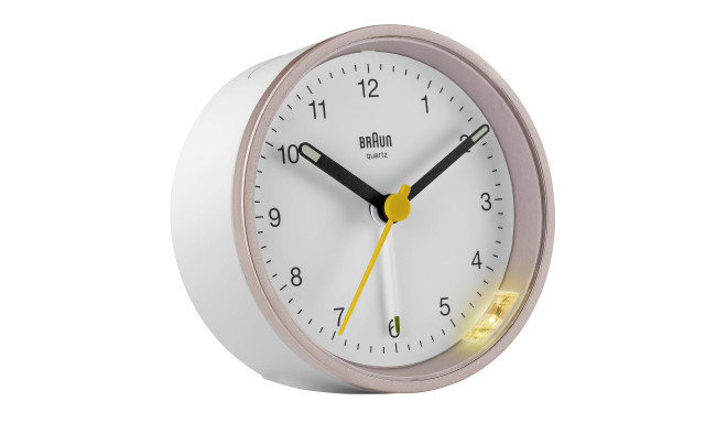 Braun clock BC12PW, pink/white