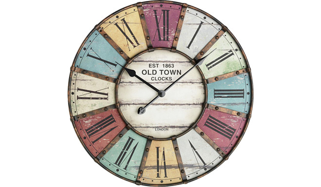 TFA 60.3021 Vintage Old Town XXL Design Wall Clock