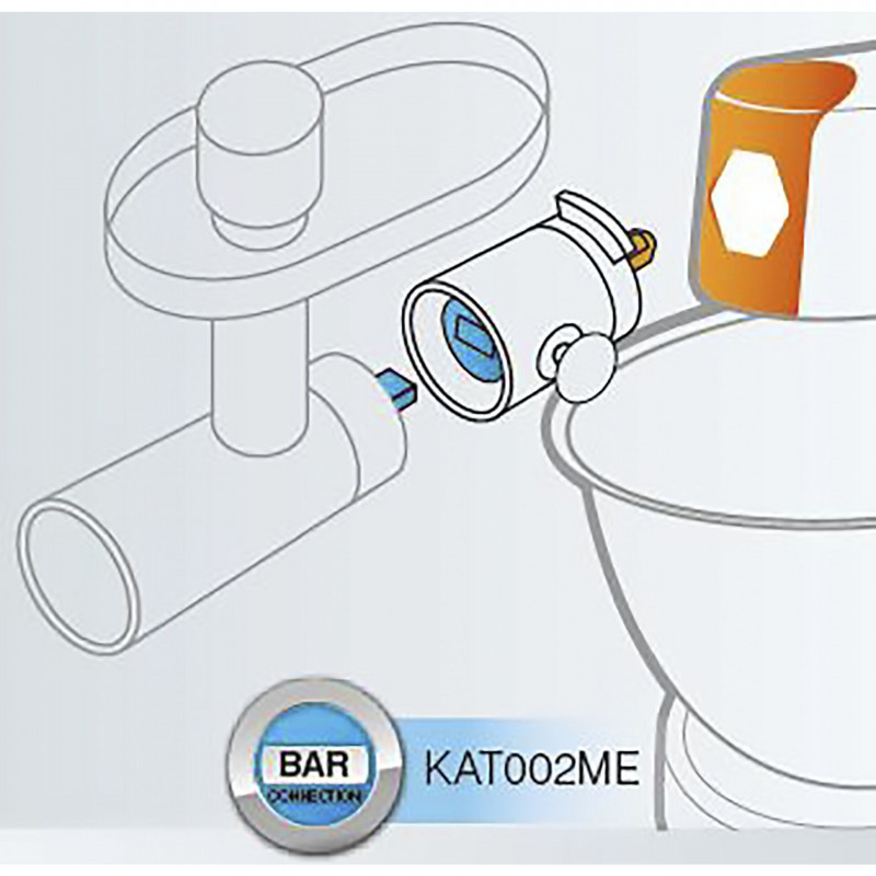 Kenwood Easy-Fit-Adapter KAT002ME Kitchen Machine Attachment, Aluminum