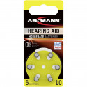 Ansmann battery Zinc-Air 10 (PR70) Hearing Aid 1x6pcs