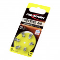 1x6 Ansmann Zinc-Air 10 (PR70) Hearing Aid Batteries