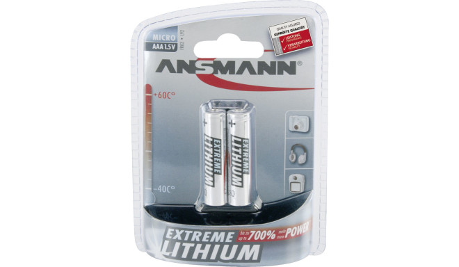 Ansmann battery Lithium Micro AAA LR 03 Extreme 2pcs