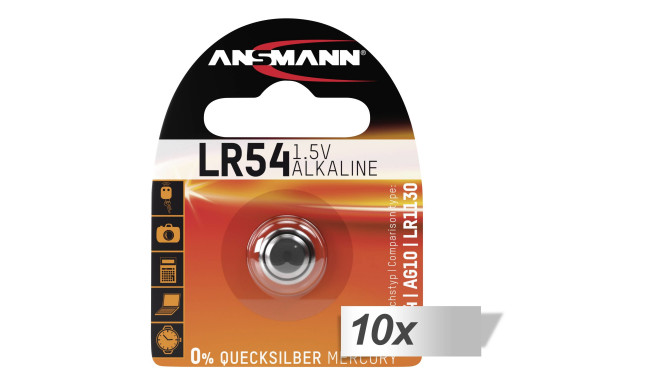 Ansmann battery LR 54 10x1pcs