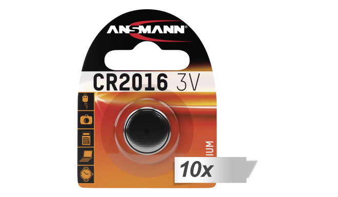 Ansmann patarei CR 2016 10x1tk