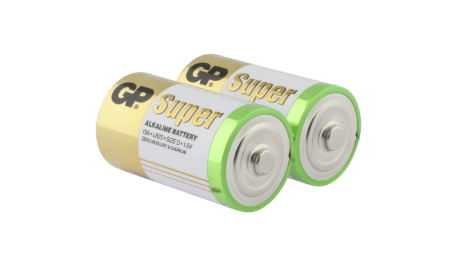 1x2 GP Super Alkaline 1,5V D Mono LR20             03013AC2