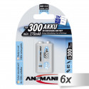 1x6 Ansmann maxE NiMH bat. 300 9V-Block 270 mAh         5035453