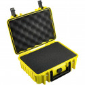 B&W Outdoor Case Type 1000 yellow with pre-cut foam insert