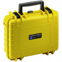 B&W Outdoor Case Type 1000 yellow with pre-cut foam insert
