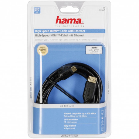 Hama hdmi high speed with 2024 ethernet