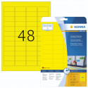 Herma Labels yellow 45,7x21,2 20 Sheets DIN A4 960 pcs. 4366