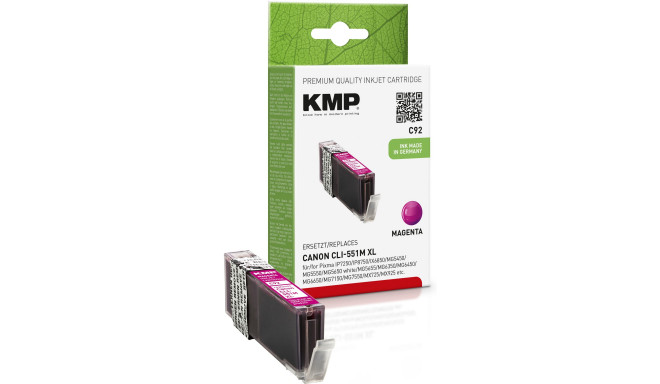 KMP C92 ink cartridge magenta comp. with Canon CLI-551 M XL