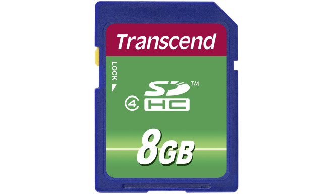 Transcend mälukaart SDHC 8GB Class 4