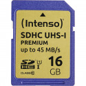 Intenso mälukaart SDHC 16GB Class 10 UHS-I Premium