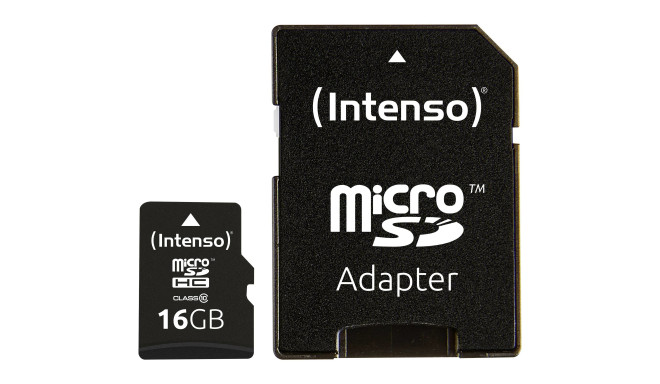 Intenso memory card microSDHC 16GB Class 10