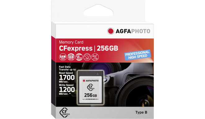 AgfaPhoto memory card CFexpress 256GB Professional High Speed