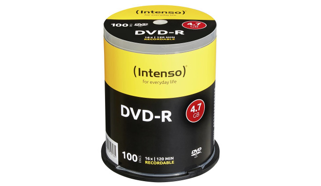 Intenso DVD-R 4.7GB 16x 100tk tornis